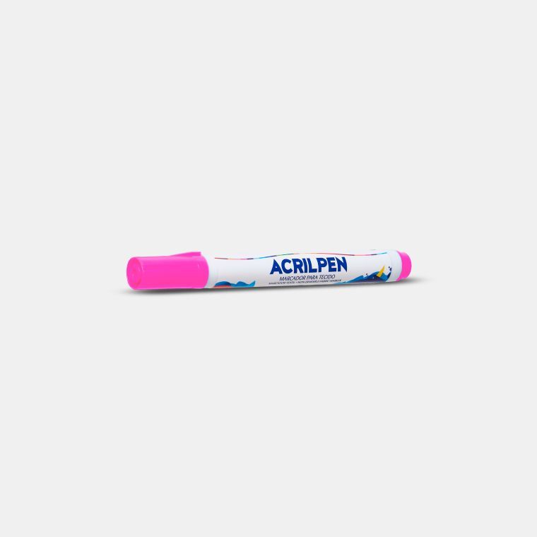 Pincel p/Tecido Acrilpen Ref.4412-537 Rosa