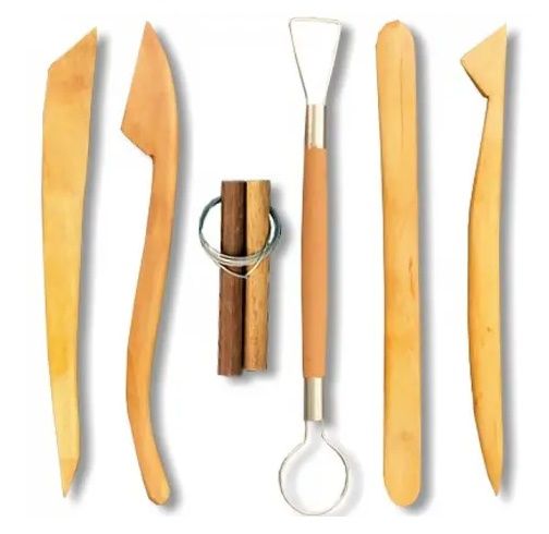 Esteca de Madeira p/Modelagem c/6Pç Ref. ...