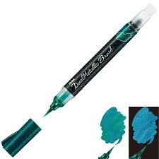 Caneta Brush Metalico Ref.XGFH-DDX Verde/...