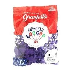 Balao Nº 9 Liso c/50 Un Violeta