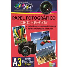 Papel Foto A3 180g 20Fls Ref.10061