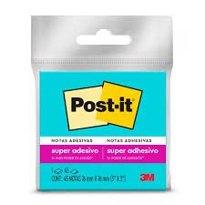 Bloco Post-It 76x76 c/45F Ref.654 Azul 
