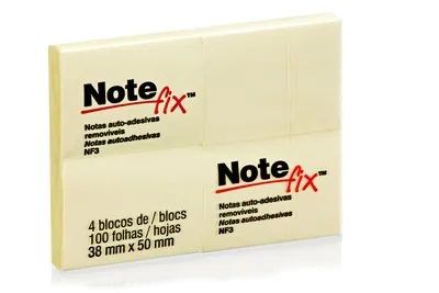 Bloco NoteFix 38x50 c/4Un c/100F Ref.NFX3...