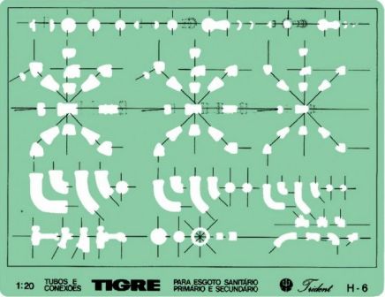 Gabarito Tipo Tubulações Ref.H-6