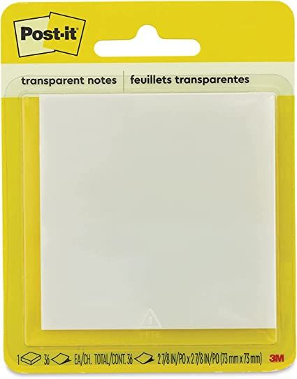 Bloco Post-It 73x73 c/36Fls Ref.6521 Tran...