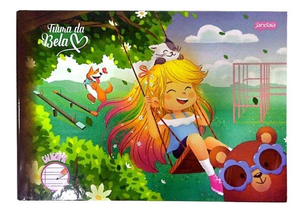 Caderno Brochura 1/4 CD 40Fls Caligrafia ...