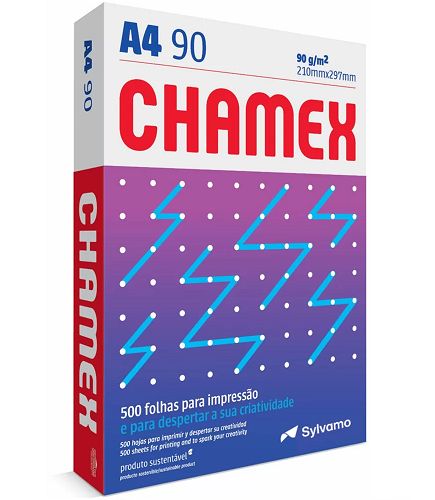 Papel Sulf. A4 90g/m² 500Fls Branco Chamex
