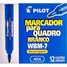 Pincel Marc. p/Quadro Branco Ref.WBM-7 Azul