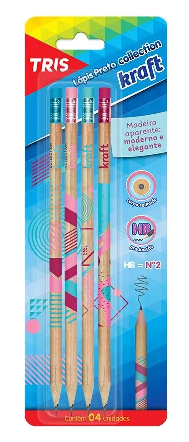 Lapis Preto Collection Kraft Bliste c/4 R...