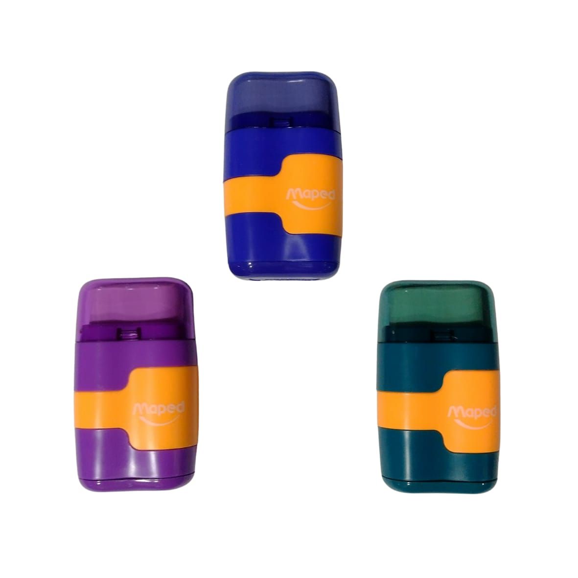 Apontador c/Borracha Connect 2 Furo Ref.0...