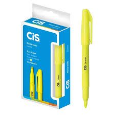 Pincel Marca Texto Lumini Flex Neon Amarelo