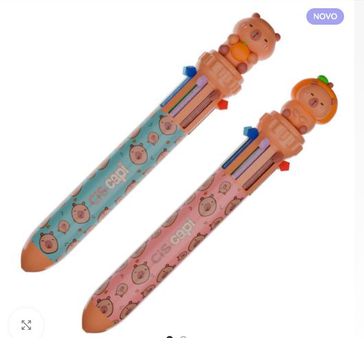 Caneta 0.5 Esfer. Retratil Capivara 10x1R...