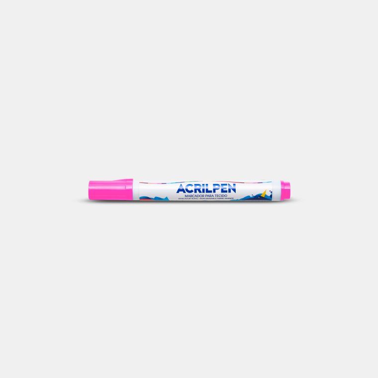 Pincel p/Tecido Acrilpen Ref.4412-537 Rosa