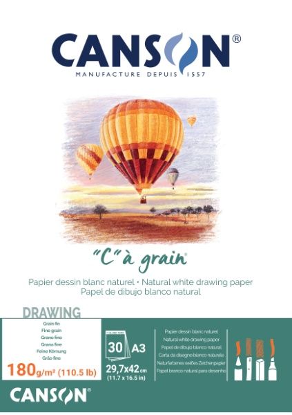 Bloco C A Grain A3 180g 30F Ref.460578 Gr...