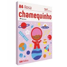 Papel Sulf. A4 75g 100Fls Chamequinho Rosa