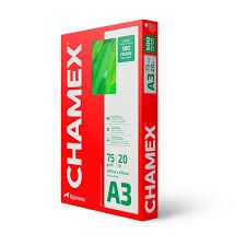 Papel Sulf. A3 75g/m² 500Fls Branco Chamex
