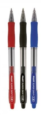 Caneta 1.6 Esf. S.Grip Ref.BPGP-10R-G Preta