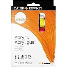 Tinta Acrilica DR Simply 12ml 06 cores Re...
