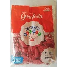 Balão Nº 9 Liso c/50Un Pic Pic Rosa