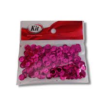 Lantejoula/Paete Metal. 8mm 10g Pink Ref....