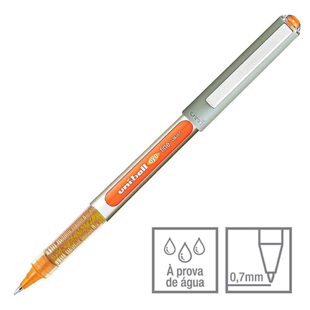 Caneta 0.7 Esfer. Eye Fine UB-157 Laranja
