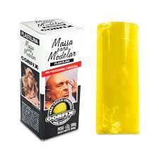 Massa de Modelar Plastilina 500g Amarelo ...
