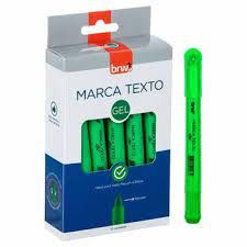 Pincel Marca Texto em Gel Verde BRW CA9003