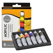Tinta Acrilica DR Simply 12ml 06 cores Re...