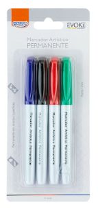 Pincel Marcador Art. Perm. 1.0 c/4 Cor. R...