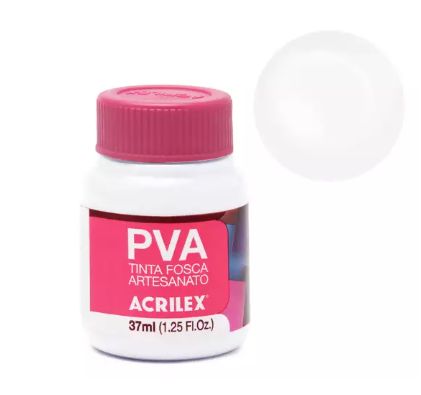 Tinta Plástica PVA 37ml Ref.519 Branco