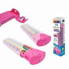 Lapis de Cor 12 Cor Criatic c/Estojo Rosa