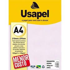 Papel Granitto A4 180g 50Fls Ref.25015 Rosa