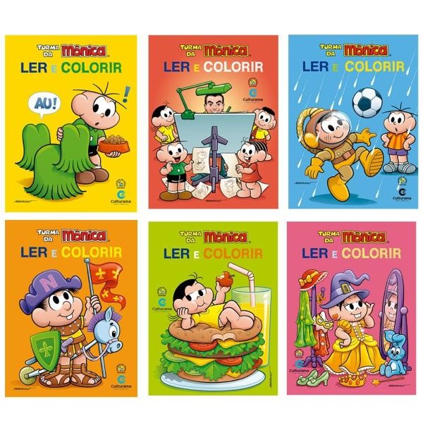 Livro Ler e Colorir Turma Da Monica Ref.0...
