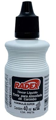 Tinta p/Carimbo 40ml Ref.186 Preta
