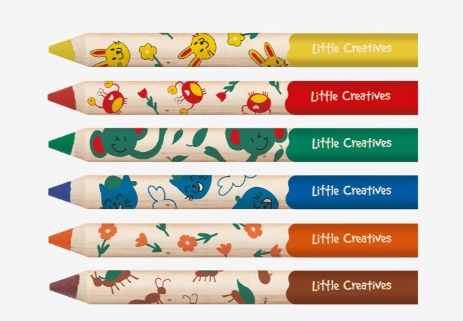 Lapis de Cor 06 Cor Meu Primeiro Lapis Re...