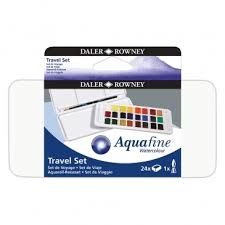 Aquarela Pastilhas Aquafine 24 Cor Ref.13...