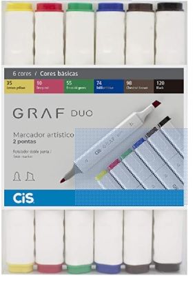 Marcador Art Graf Duo Ref.59.7400 6 Cores...
