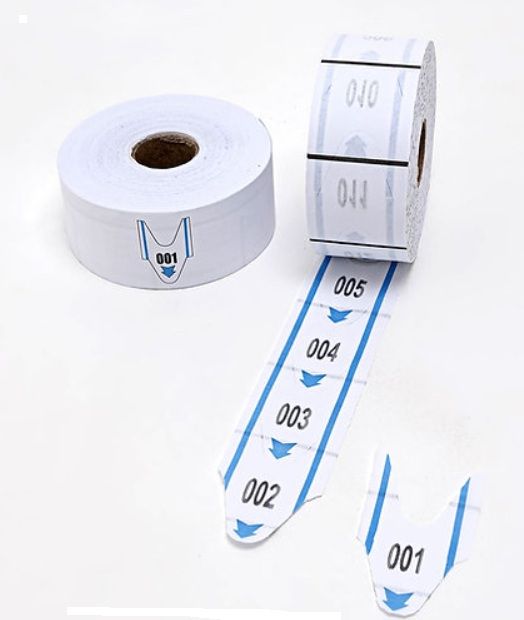 Bobina de Senha c/3Dig. e 2 Carreiras Azul