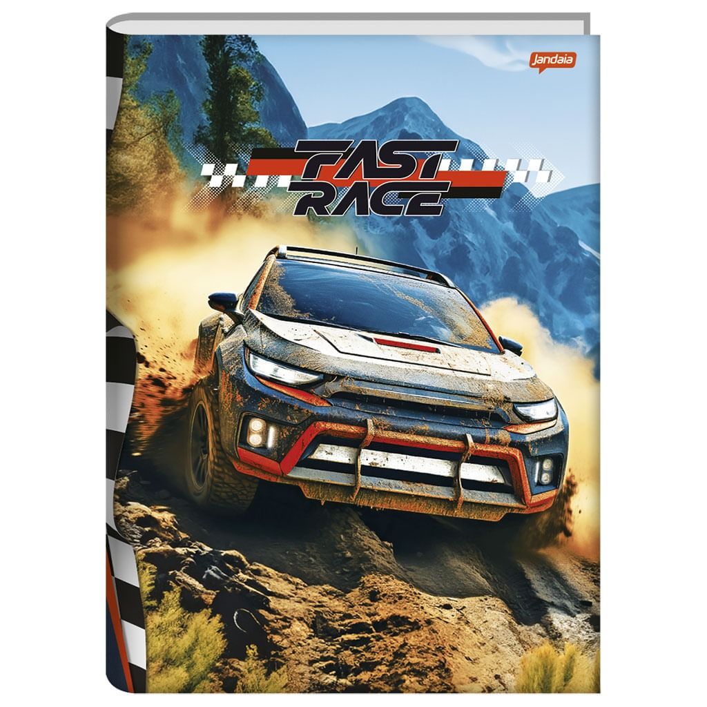 Caderno Brochura CD 80Fls Fast Race Fsc