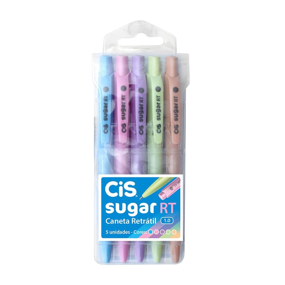 Caneta 1.0 Esfer.RT Sugar c/5Un Ref:55.80...