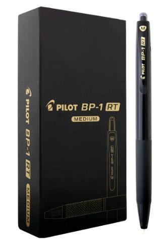 Caneta 1.0 Esfer. Retratil Ref.BP-1RT Preta