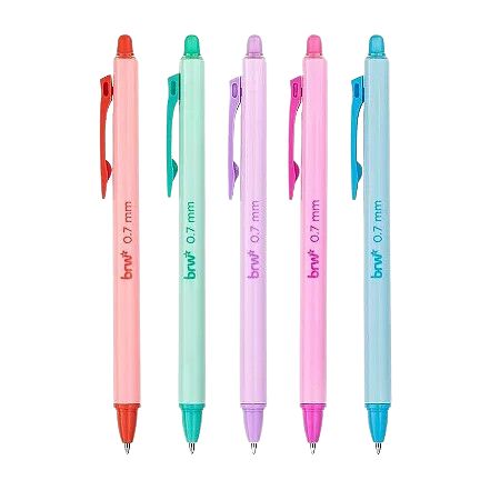 Caneta 0.7 Esfer. Gel Retratil C/5Un Ref:...