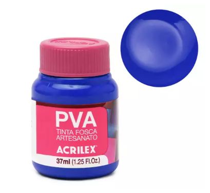 Tinta Plástica PVA 37ml Ref.03240-501 Azu...