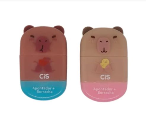 Apontador c/Borracha Cis Capivara Ref.5.8358