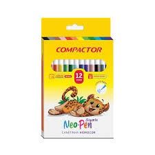 Pincel Hidrografico Fino 12 Cores Ref.158...