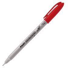 Pincel Marc. Perman. p/CD/DVD 2.0 Vermelho
