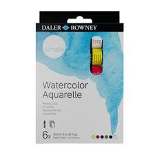 Tinta Aquarela Simply 12ml 06 Cores Ref.1...