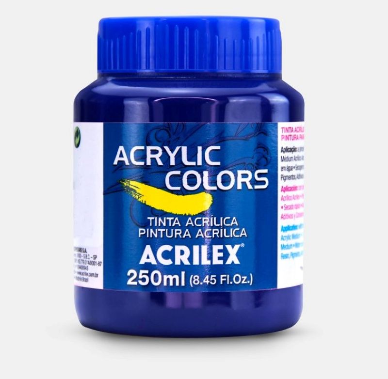 Tinta Acril. Color 250ml Ref.348 Ultramar Cl