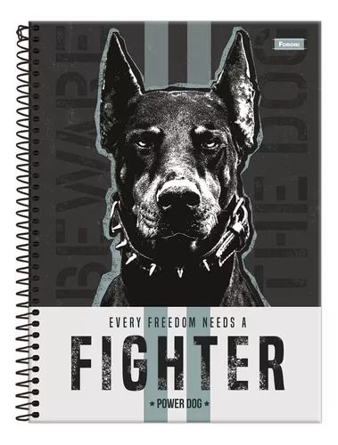 Caderno CD 160Fls 10Mat Power Dog Fsc