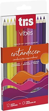 Lapis de Cor 12 Cor Tris Vibes Enta. Ref:...